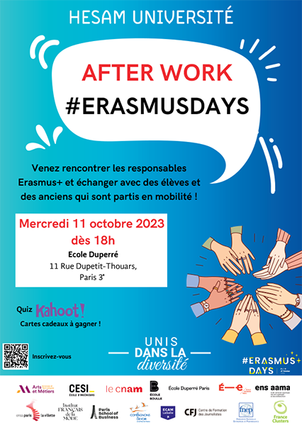 Affiche des Erasmus Days 2023
